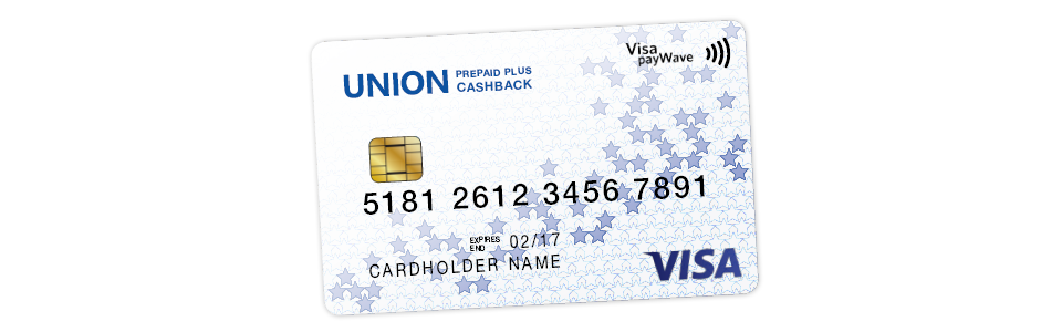 Welcome to the Union Prepaid Plus Cashback card!